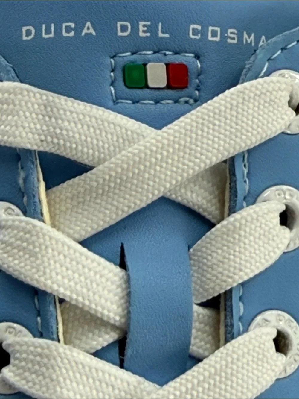 NWT DUCA DEL COSMA Queenscup Women's Spikeless Golf Shoes Baby Blue White Size 7 - Picture 13 of 15